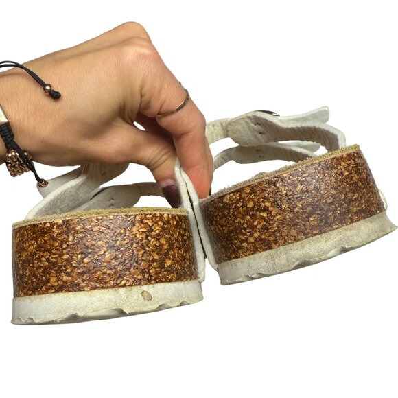 Viking Banff Three-Strap Comfort Sandals – Zebra Print White/Pearl – Size 40 / U - Picture 2 of 13